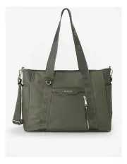 [Madison Accessories] Anita Large Nylon Baby Bag with Change Mat in Olive Green