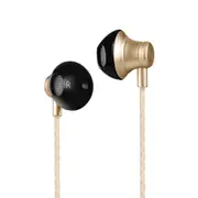 M18 Noise Cancelling Heavy Bass Wired 3.5mm In-ear Earphone Earbuds with Mic for Xiaomi iPhone GOLD COLOR