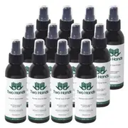 12x Two Hands 125ml Hand Sanitiser/Sanitizer Tea Tree Oil/Aloe Vera Mist Spray