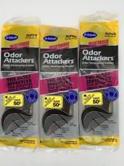 Lot 3 Dr Scholl’s Odor Attackers Insoles Super One Size Fits All Men And Women