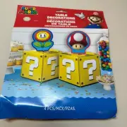 NEW Super Mario Party Decorations Table Centerpieces Set of 3 Question Mark