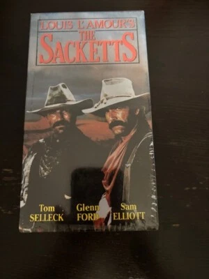 Louis L’Amour’s The Sacketts VHS, Tom Selleck , Glenn Ford, Sam Elliott
