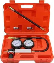 Cylinder Leak Down Tester Kit,Automotive Engine Pressure Gauges Compression Test Leakage Detector Tool Set (TU-21)