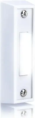 Wired LED Doorbell Push Button Replacement for Wall Mount (White Light)