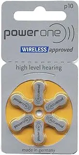 Hearing Aid Battery Club PowerOne Size 10 Hearing Aid Batteries - 50 x 6 Packs = 300 pcs.