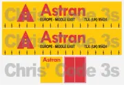 Code 3 Adhesive Vinyl Trailer Decals - Astran Cargo - 1/50 1/64 1/76 1/87 1/148