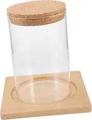 MAGICLULU Glass Terrarium with Stopper Hydroponic Plants Jar for Home Office Decoration Micro Landscape Container with for Succulent Display Creative Decor