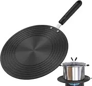 Induction Pan Converter, Cookware Protection Disk with Handle, 9.45 Inches Heavy Duty Precision Ergonomic Induction, Portable Cooktop Adapter for Enhanced Cooking Experience