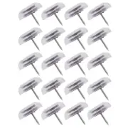 20Pcs Chair Leg Covers Silicone Adjustable Threaded Stem Nail On Sliding Disc