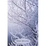 WINTER FAVORITES: LINED JOURNAL FOR WRITING ABOUT ALL YOUR FAVORITE WINTER THINGS
