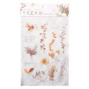 Weekend Flowers Deco Stickers Scrapbooking Styling Bullet Journal Toy Deco Album DIY Stationery Stickers