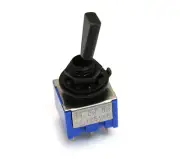 (1) Black ON-ON-ON 3-way DPDT Mini Toggle Switch for Guitar/Bass EP-0080-003