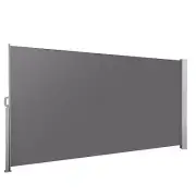 NNEDSZ Side Awning Sun Shade Outdoor Blinds Retractable Screen 1.4X3M GR