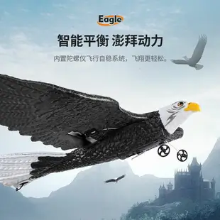 遙控老鷹飛鷹固定翼無人機 兒童玩具 航模電動飛行器可飛仿真白頭鷹