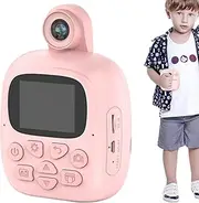 Instant Print Camera - Girls Boys Photo Selfie Video Digital Camera - Kids Camera with 32G TF Card,2.0" Screen Toy Camera,