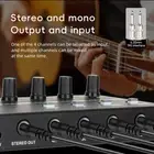Mini Audio Mixer Stereo Audio Mixer Support 4 Channel Audio Interfacer for