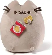 GUND Pusheen Snackables Potato Chip Cat Plush Stuffed Animal, Gray, 9.5"
