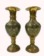 10"Designer Flower Vase Brass Article Showpiece Gift Item