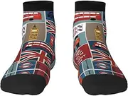 [JBYJBX] England Symbols Print Adult Socks Womens Mens Workout Thermal Cozy All-Season Gift Holiday Articles Use