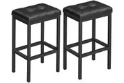 Vasagle : Set of 2 Bar Stools - Black