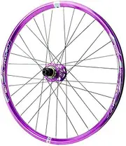 ZECHAO Thru Axle Mountain Bike Rear Wheel 26/27.5/29inch,Aluminum Alloy 32H Double Wall Rims 9 Claws 6 Teeth Disc Brake 7/8/9/10/11/12Speed Wheelset(Purple,27.5inch)