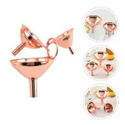 3 Pcs Rose Jars Funnels for Filling Bottles Handle