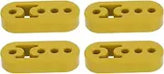 X AUTOHAUX 4 Holes Muffler Exhaust Hanger/Exhaust Pipe Mount Bracket Insulator for Car Truck/Heat-Resistant PU Rubber 12mm ID / 4 Pcs Yellow