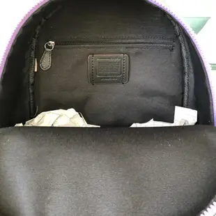 COACH 蔻馳新款 雙肩包 經典印花PVC拼皮 後背包 大容量 中號 休閒書包 女生包包 出國旅行包