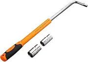 Telescoping Lug Wrench Wheel Nut Remover, Portable, Steel Compact, Easy Installation Professional Sturdy Tire Repair Tool, Free Telescopic Card