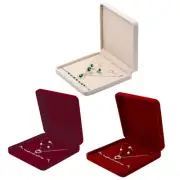 Velvets Jewelry Box for Storage Necklaces Rings Earrings Display Tray