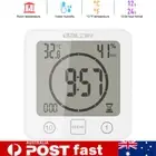 White LCD Digital Display Timer Wall Clock Waterproof Temperature Humidity Meter