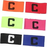 BIUDECO Adjustable Soccer Sport Badge Arm Band Elastic Football Armbands for Team Competitions in Colors