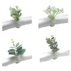 6Pcs Green Leaf Napkin Ring Simple Napkin Holder Wedding Table Decoration