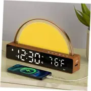 Sunrise Alarm Clock, Wake Up Light Dawn Simulator, Bedside Lamp Color Night