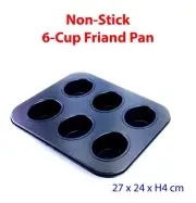 Non-stick 6 Cup Friand Pan Mini Cake Baking Tray 27 x 24 cm RRP $26.95