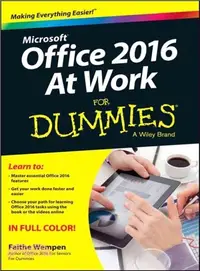 在飛比找三民網路書店優惠-Microsoft Office 2016 at Work 