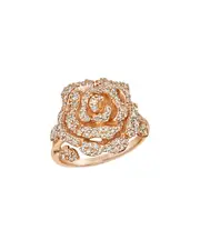 Le Vian Strawberry & Nude Rose 14K Rose Gold 0.90 ct. tw. Diamond Rose Ring