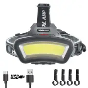 Headlamp LED Headlight Rechargeable 22000 High Lumen USB Head Light, Head Lam...