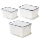 Kitchen Double-layer Draining Green Onion Box Food-grade Ginger Garlic Container