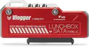 ANDYCINE USB-C to SATA Adapter for Lunchbox Series Lunbox Readers Compatible Lunchbox Series,Red Color(NOT for Atomos Master Caddy)