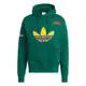 Adidas C Badge Hoody 男 綠色 休閒 三葉草 連帽 帽T 上衣 長袖 IL2354