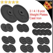 Weight Plates Set Cast Iron for Dumbbell Lifting Home Gym Fitness Training Discs