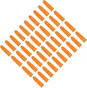 Obuyke Wear-Resistant Fingers Protectors 100Pcs Reusable Latex Finger Covers Dots for Kitchen Gardening Crafts