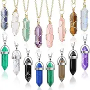 [HONGDUO] Crystal Pendants Necklaces Set