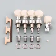 Banjo String Tuning Peg Tuner Machine Head & Ebony Maple Bridge & 5th String Nut
