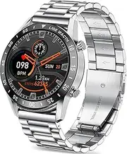 [Blueshaweu] Bracelet Compatible with Lige Smartwatch Men's 1.32 Inches, Classic Stainless Steel Watch Strap for LIGE I9M Smartwatch