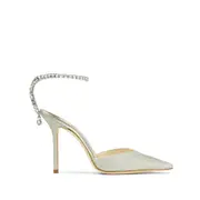 [Jimmy Choo] Jimmy Choo Saeda 100mm Pumps 38 IT WHITE