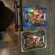 Myles Cole Blue Prizm Card Numbered 84/199 And Base Card