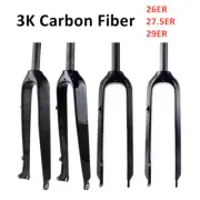 PURARARZ Mountain Bike Front Fork Carbon Fiber MTB Bike 26/27.5/29 Rigid Fork