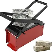 Paper Brick Maker - Recycled Paper Briquette Press Tool, Heavy-Duty Carbon Steel Log Compressor | Versatile Hand-Powered Eco Fuell Block Forming Device for Fireplace Stove Indoor Outdoor Use